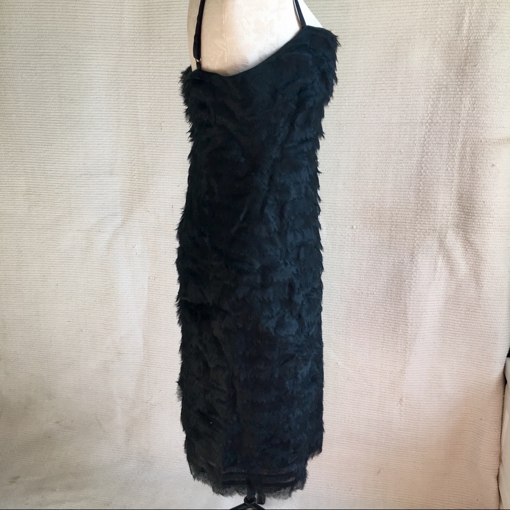 Herve Leger Dress Tiered Raw Edge Silk Organza L - Picture 8 of 15